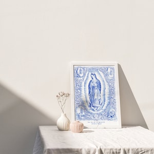 Nuestra Señora de Guadalupe Virgen Sin Marco Imagen Impresa Lista para Ser  Enmarcada Católica Cristiana Pared Arte Del Hogar Decoración Arte Religioso