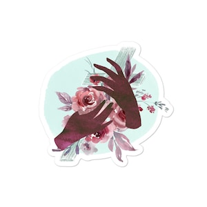 Handen van Thérèse Sticker