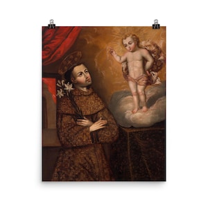 Vintage Saint Anthony of Padua Art Print