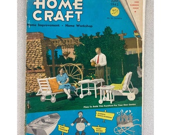 Vintage Popular Home Craft Magazine June 1942