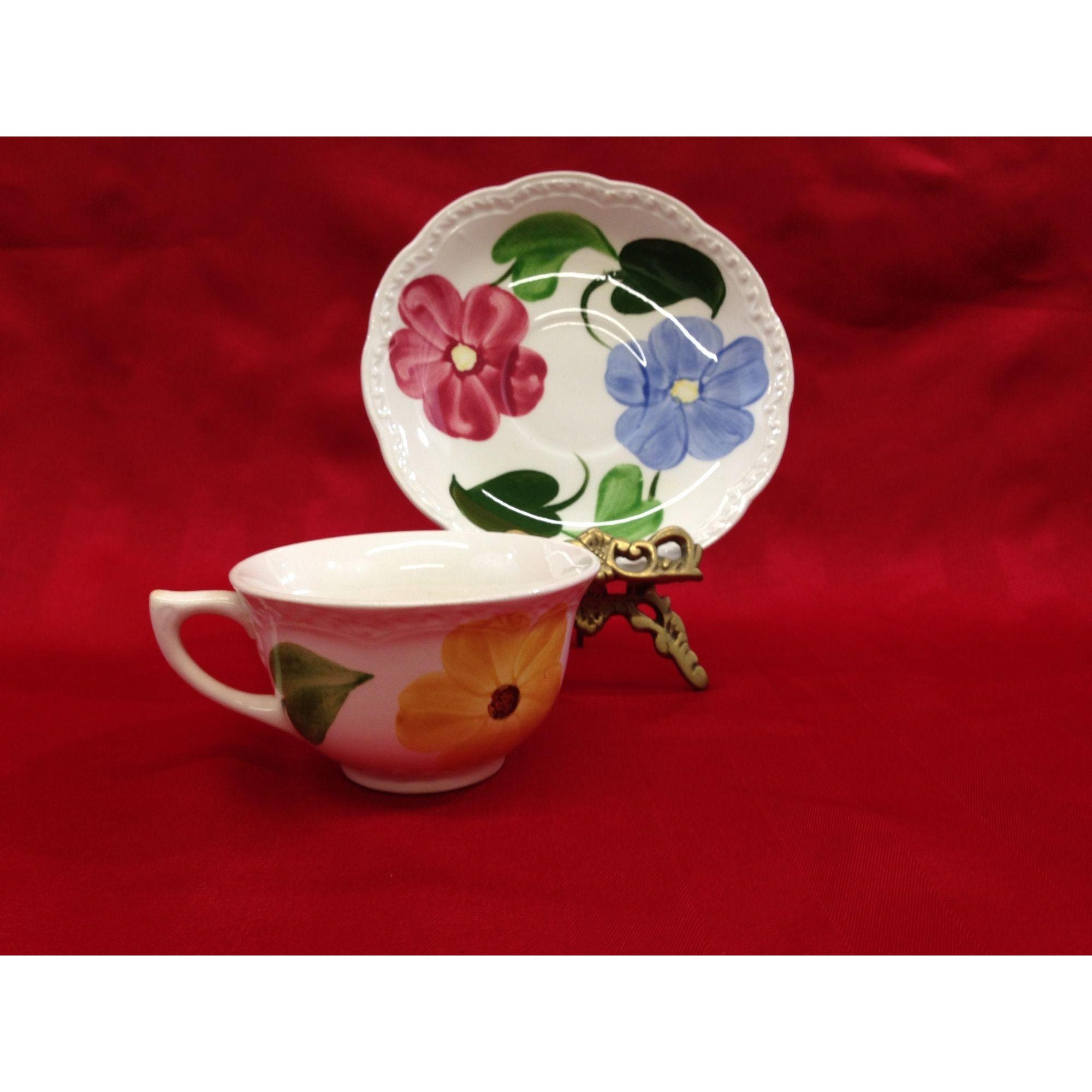 Heritage Ware by Stetson Vintage handpainted Underglaze Bone China Tea