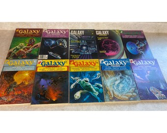 Galaxy Science Fiction Magazine From The 1970s Tandem Publishing Lot Of 10