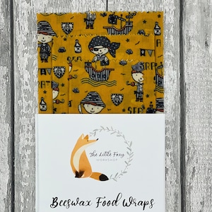 100% Organic Natural Reusable Beeswax Food Wrap - Set Of 3 (30x30, 25x25, 15x15 cm)
