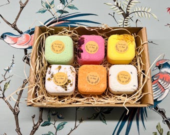 Aromatherapy Shower Steamers UK Hand Made | Christmas Wrapping | 50g Steamers | Set of 9 l Set of 6 | Set of 4 | Shower Bombs | Aromatherapy