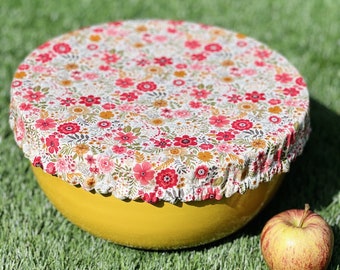 Reusable Cotton Bowl Covers with Elastic  | XLarge Size 24-27cm | Eco Friendly | Food Storage | Dish Storage