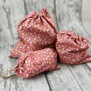 Eco-friendly Reusable 100% Cotton Produce Bags | Vegetable Bags | Breathable Storage Bags