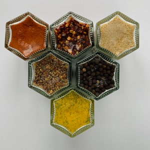 Tarros de especias magnéticos, tarros pequeños vacíos - Elija el color de la tapa - Mantenga las especias al alcance