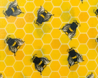 Beeswax food wraps Bee pattern - choose your size