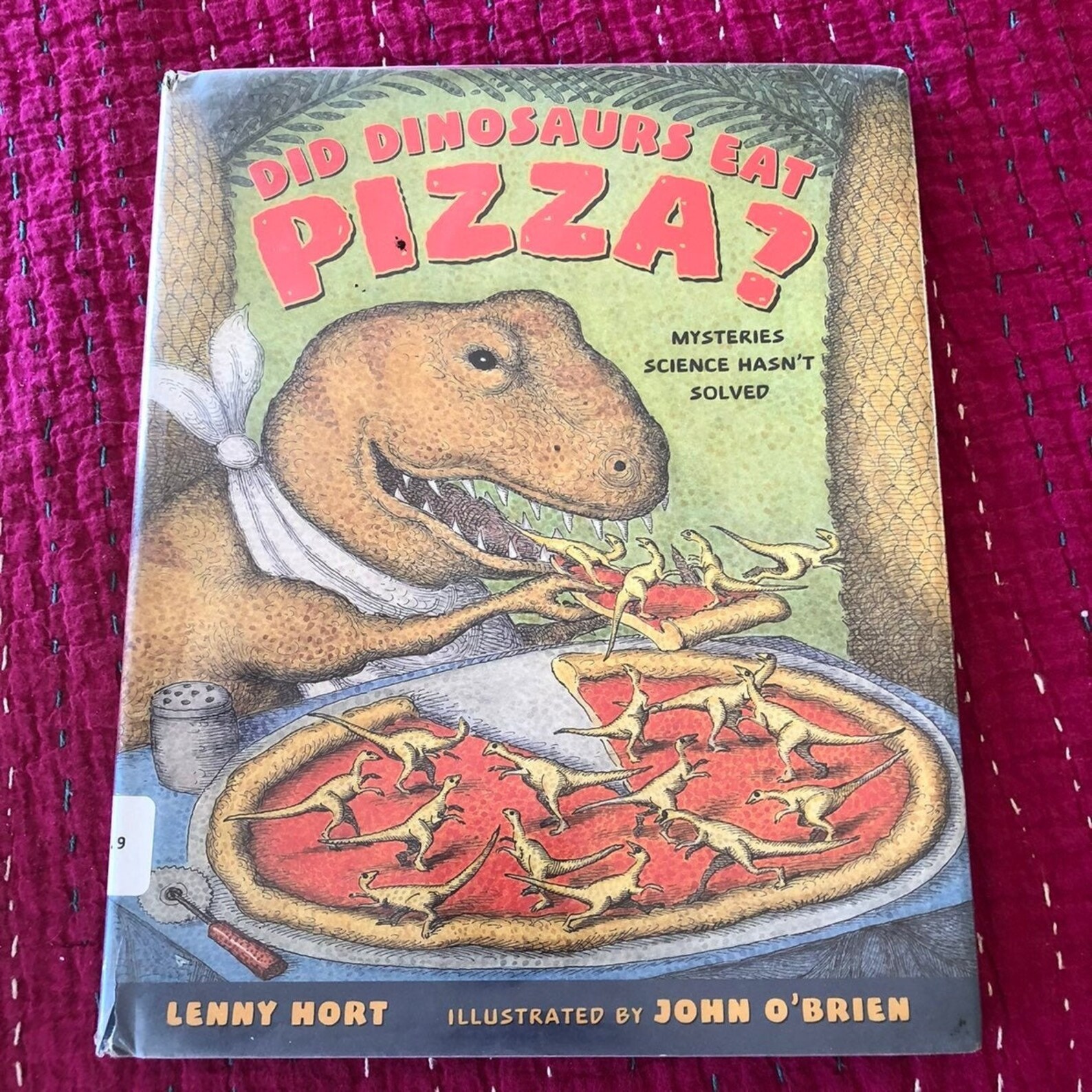 Did Dinosaurs Eat Pizza 1st Ed Kid Book | Etsy