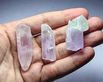 Natürliche rosa Kunzit-Kristalle aus Afghanistan (215 cts)