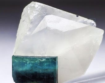 Natürliche Indigolith Farbe Turmalin Kombinieren mit Quarz