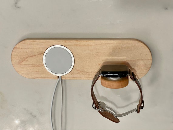 IPhone Magsafe and Apple Watch Stand Wall Mounted Charger magsafe Chargers Not Included Etsy Canada