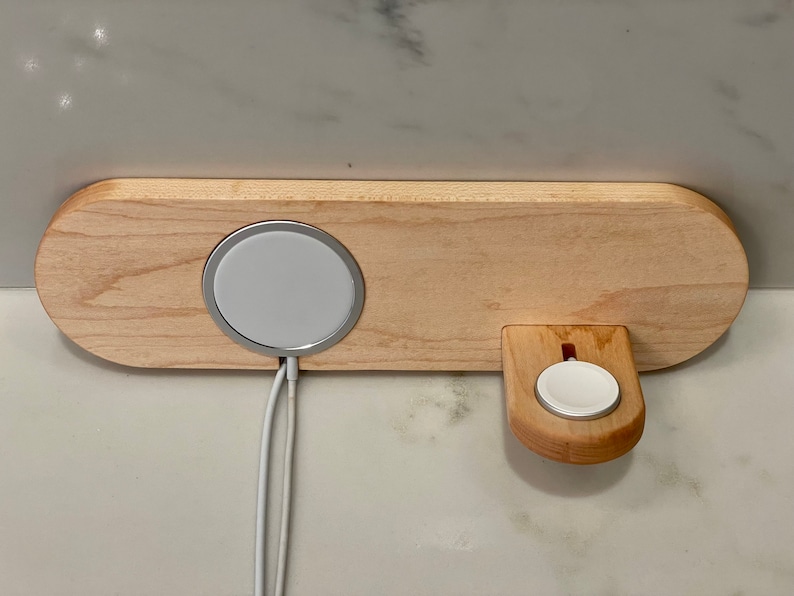 Iphone Magsafe and Apple Watch Stand Wall Mounted Charger Etsy UK