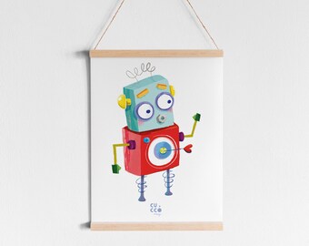 A touch of love and creativity with the "Crush Robot" print on A4 size (21 x 29.7 cm) 300gr premium paper.