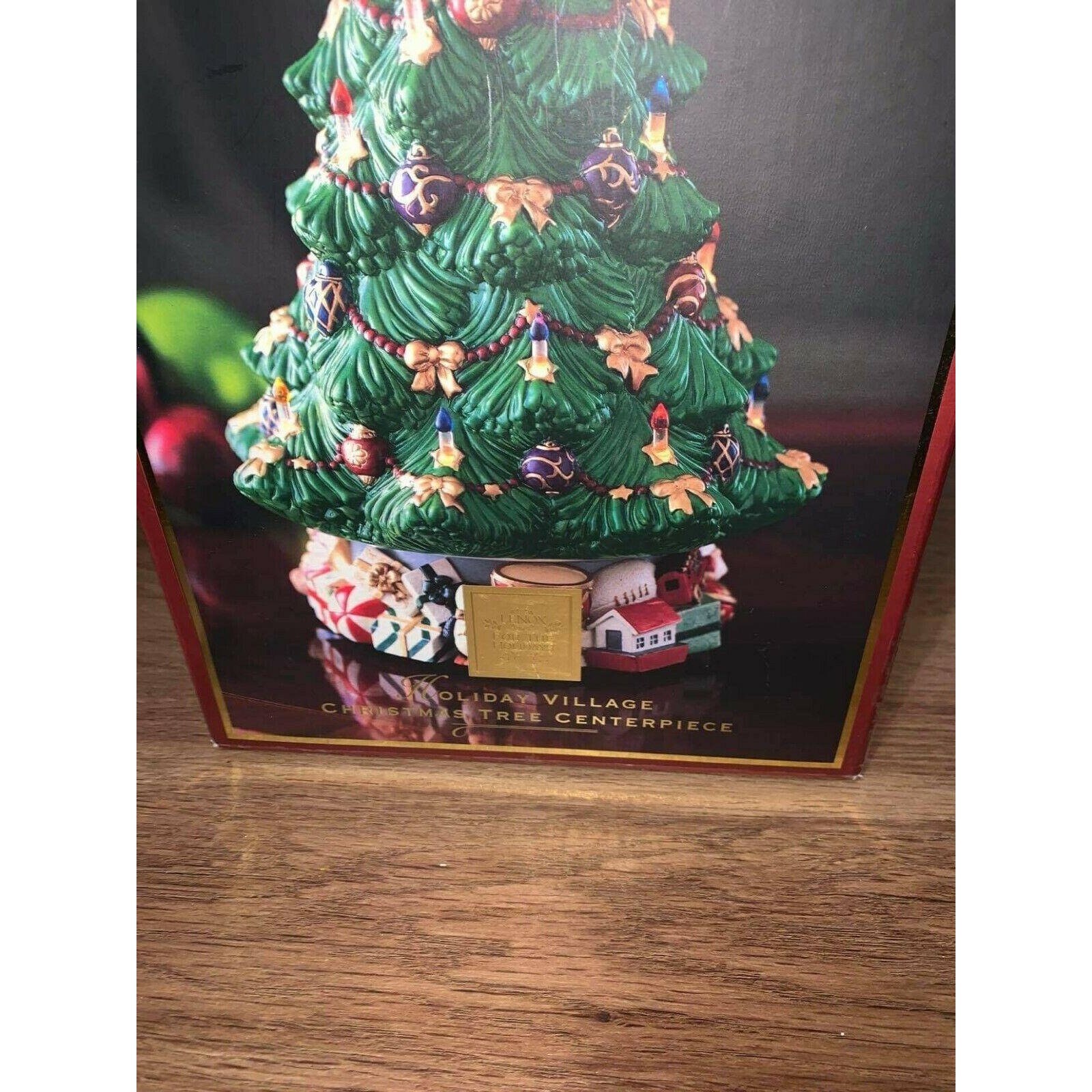 Lenox Holiday Village Musical Light Up Christmas Tree Etsy