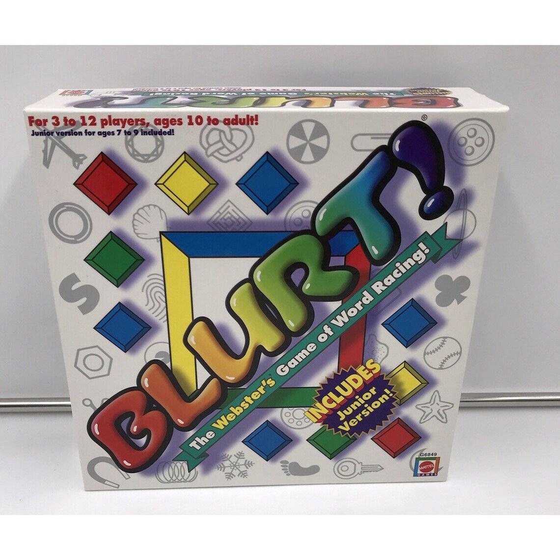 Blurt Board Game The Webster's Game of Word Racing | Etsy