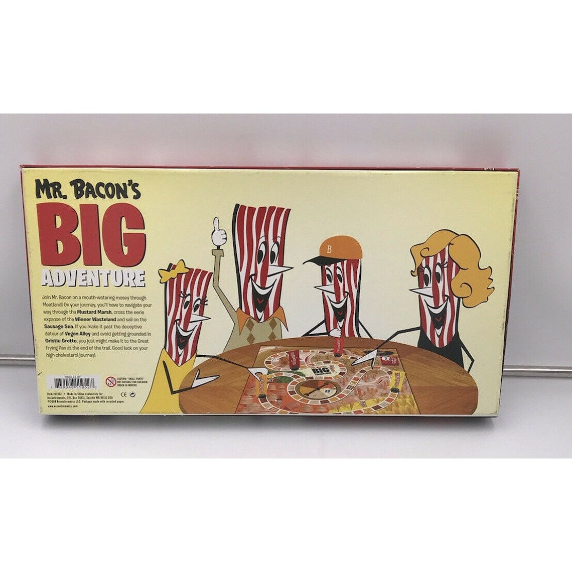 Mr Bacons Big Adventure Archie Mcphee Board Game Etsy