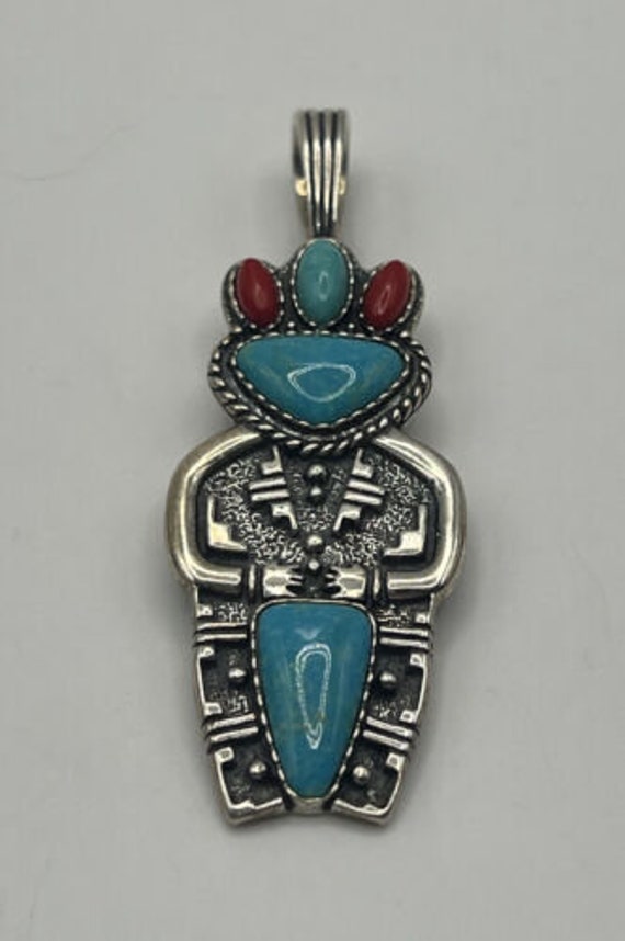 Carolyn Pollack RARE Sterling Kachina Turquoise Co