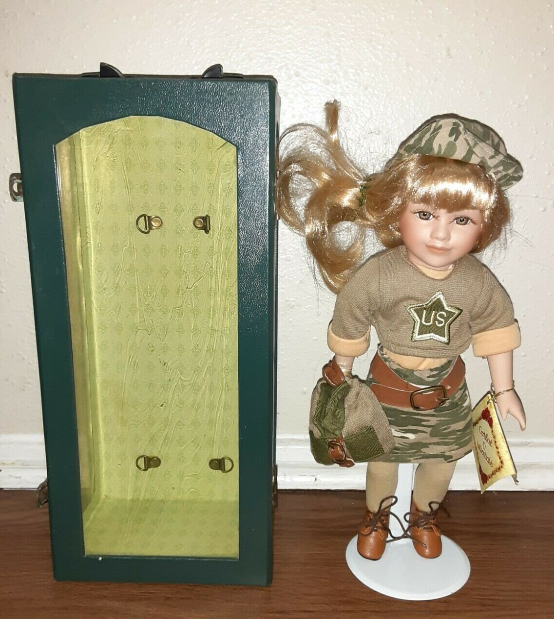 ARMY Camo Porcelain Doll DAN DEE Collector's Choice Etsy