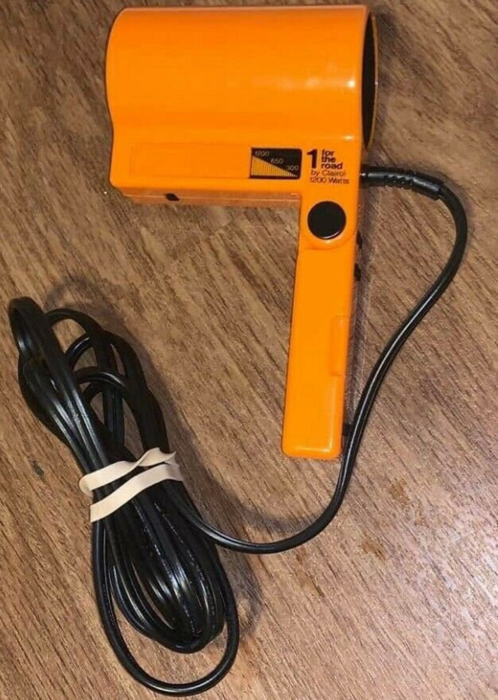 Vintage CLAIROL Orange Hair Dryer 1 For The Road Compact Etsy