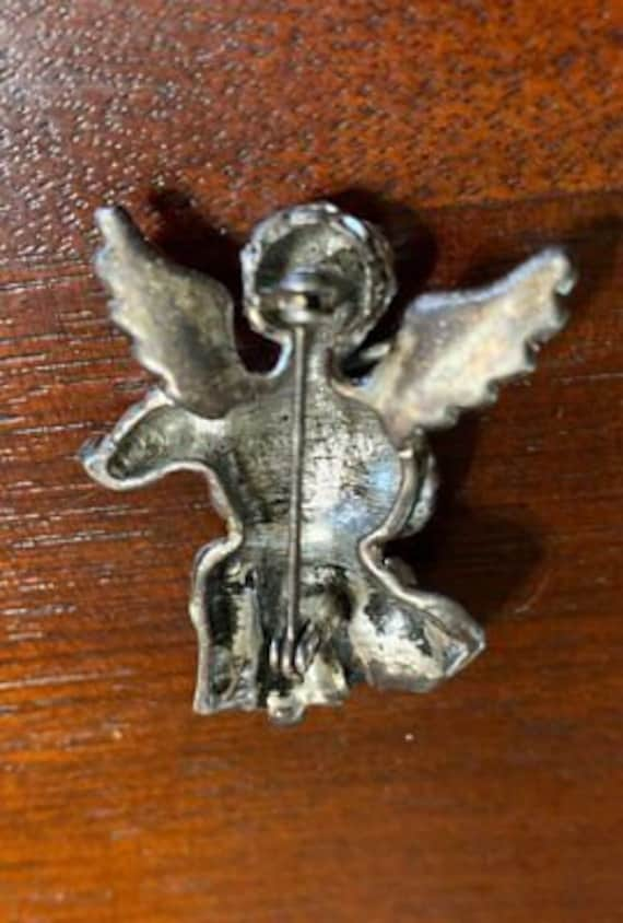 Vintage Silver & Gold Plated Estate Cherub Angel … - image 4