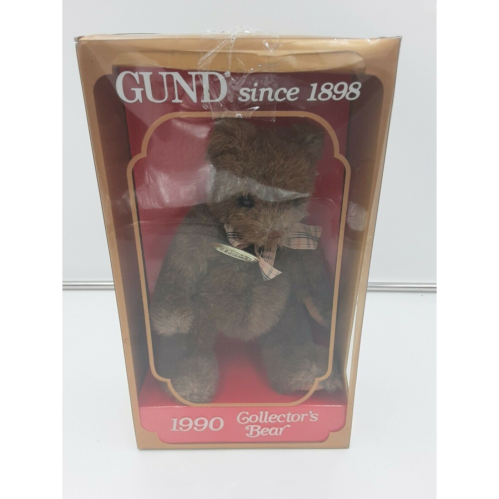 Vintage 1990 Gund Bear Original Brown 