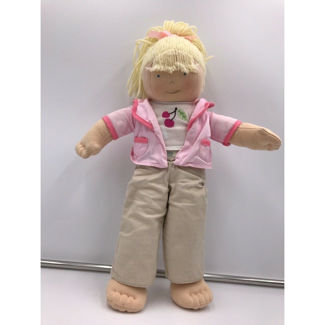 Pottery Barn Kids Rag Doll Blonde Hair Stuffed Plush 16 Etsy UK