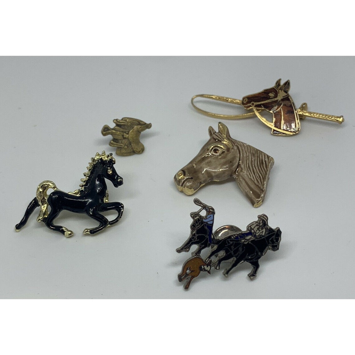 Lot of 5 Rodeo Horse Racing Saddle Riding Racing Lapel Pins Etsy