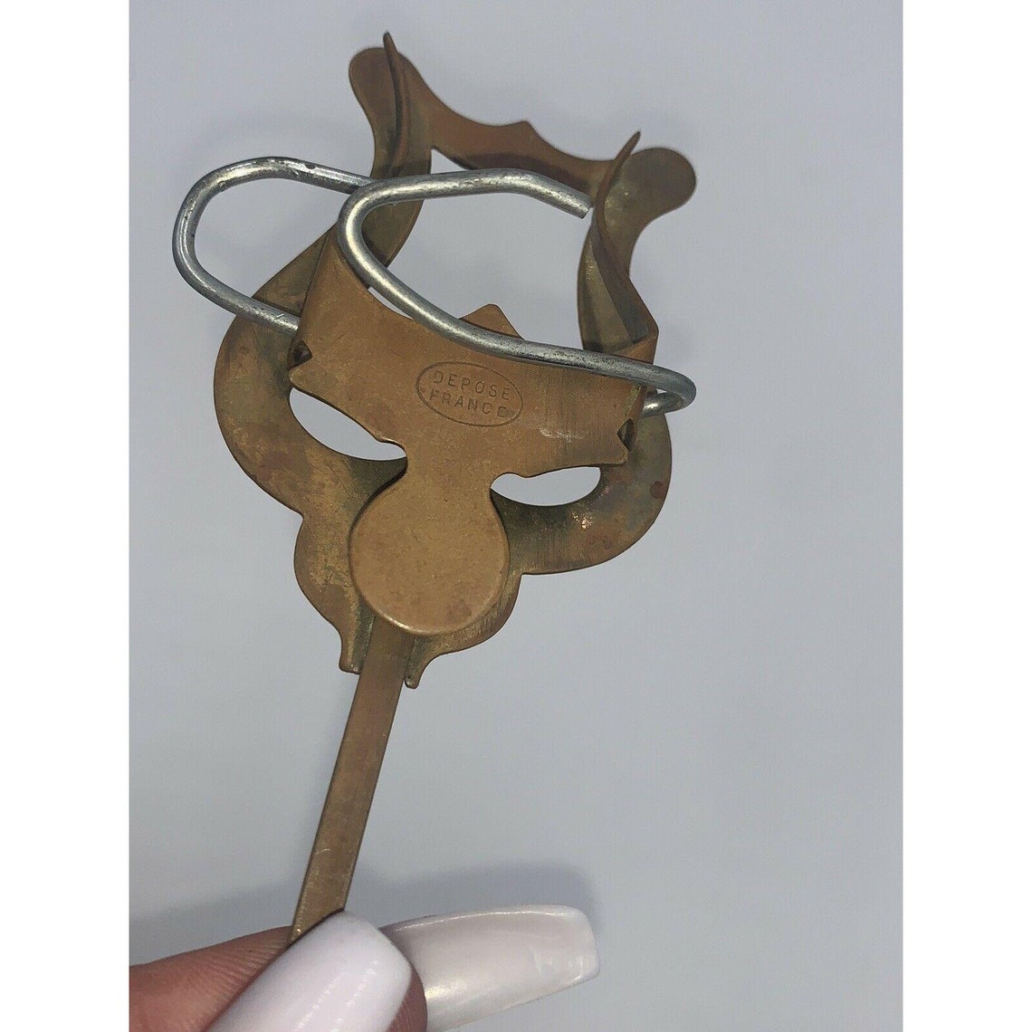 Vintage Lyre Shaped Sheet Music Holder Depose France Musical Etsy