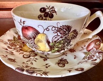 Johnson Brothers Autumn Delight Cups and Saucers Made in England