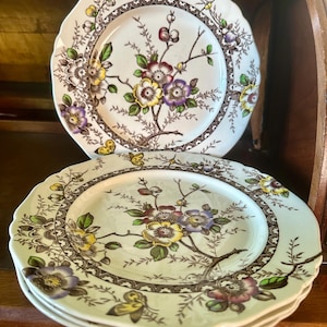 Set of 4 vintage Alfred Meakin “Medway” dinner plates