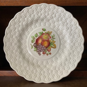 Beautiful Copeland Spode fruits/flowers luncheon plate, #3 in series