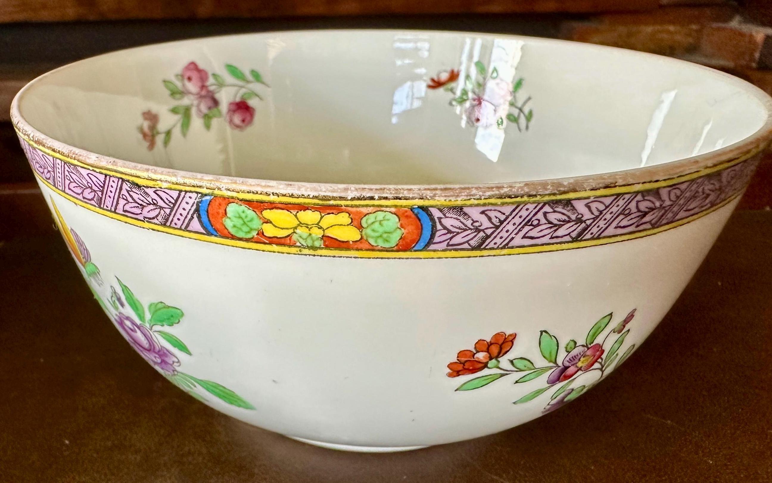 Spode Rice Bowls Vintage Copeland Spode “lowestoft Flowers” Footed Sugar/rice Bowl - Etsy