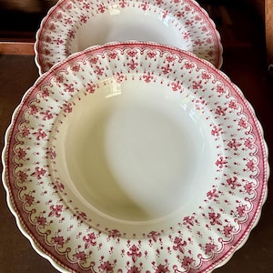 Fleur De Lys Red Spode - Etsy
