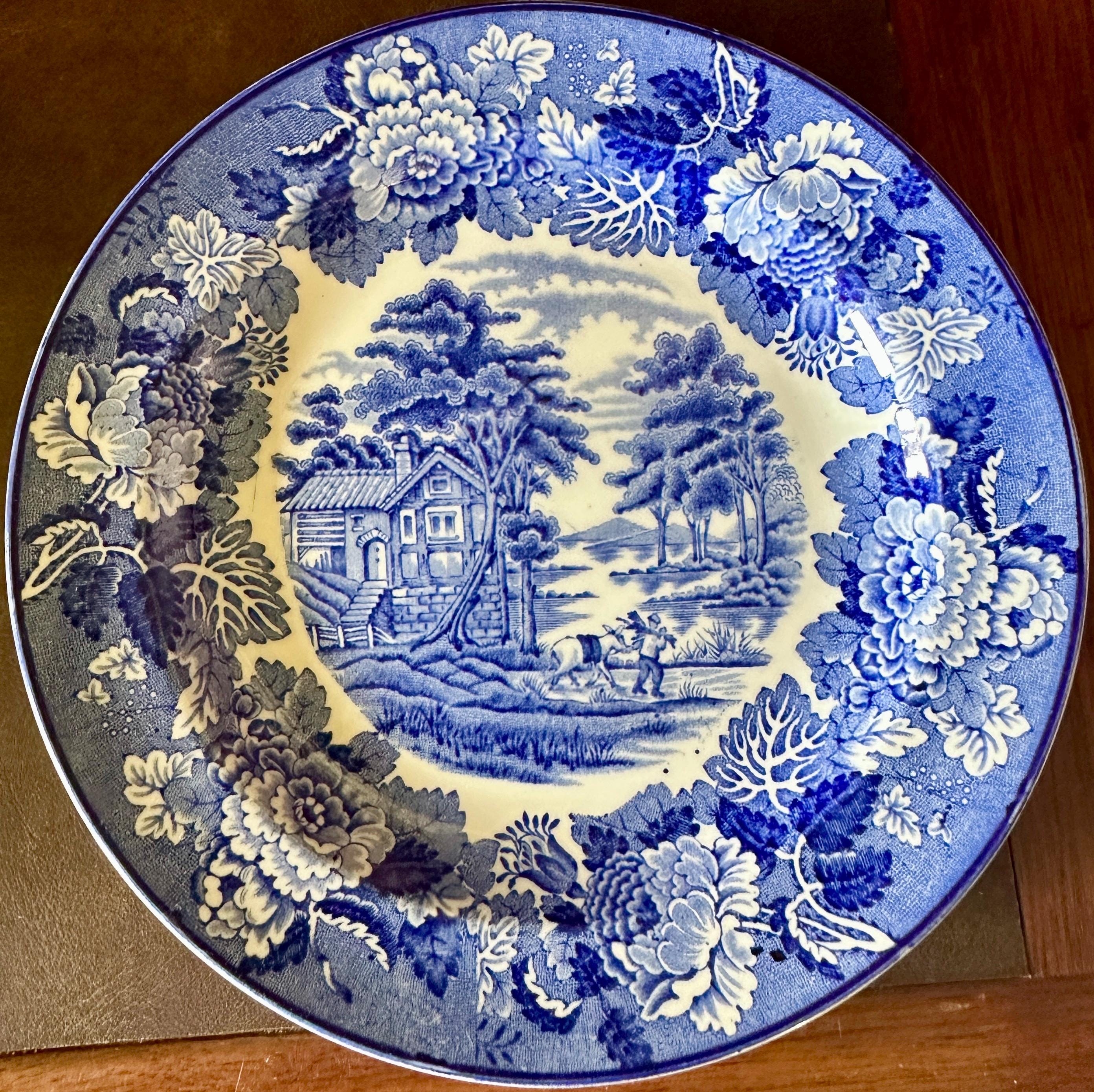 Enoch Woods English Scenery Blue - Etsy