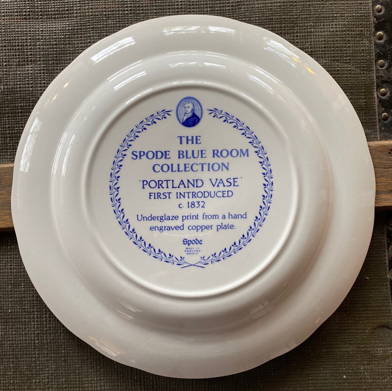 Spode Blue Room Collection Portland Vase Dinner Plate Etsy
