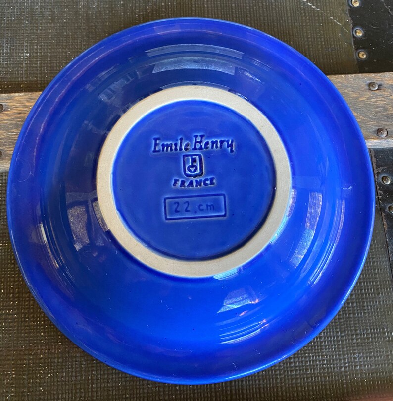 Beautiful Azure Blue Emile Henry Soup Bowl Etsy