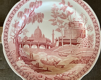 アンティーク1805-1830年　Spode　シノワズリ プレート【s0218】 アンティーク ウースター シノワズリ 染付 ティーボール