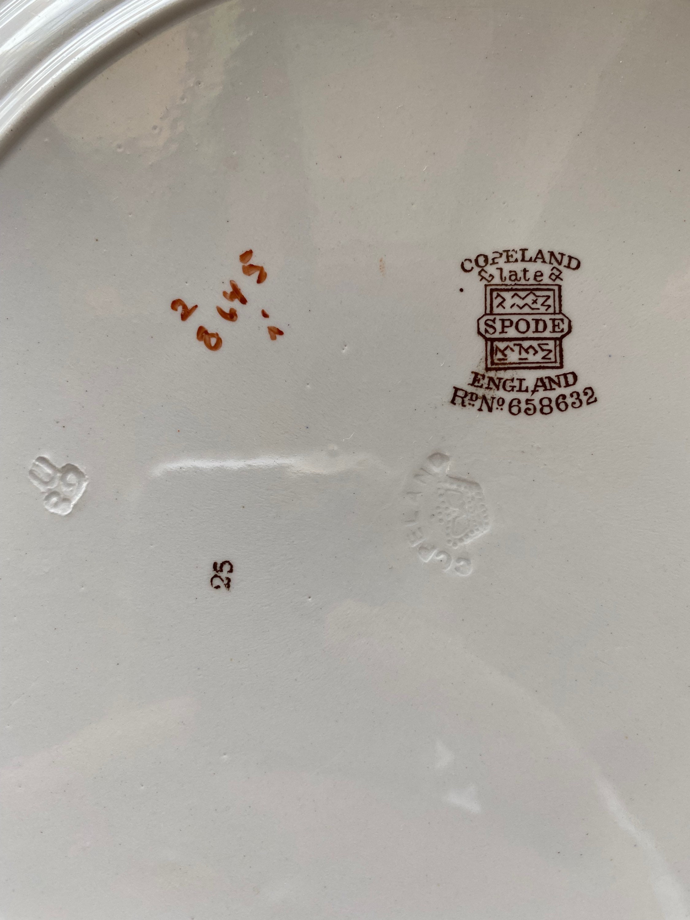 Rare Antique 1880s Copeland Late Spode “dragon Urn” Dinner Plate