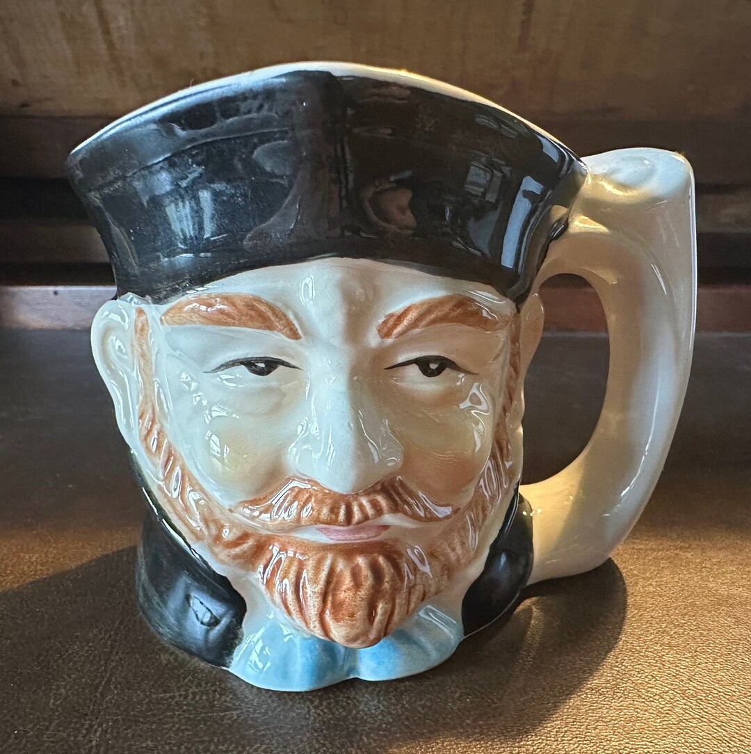 Toby Handle Vintage Unmarked Side-handle Toby Jug - Etsy