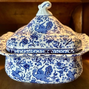 Amazing c.1920s Cuthbertson “Bluebird” square lidded tureen