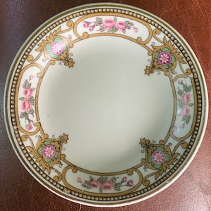 Antique c.1900s W.H. Grindley floral transferware butterpat