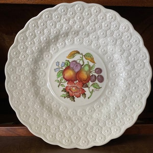 Beautiful Copeland Spode fruits/flowers luncheon plate, #1 in series