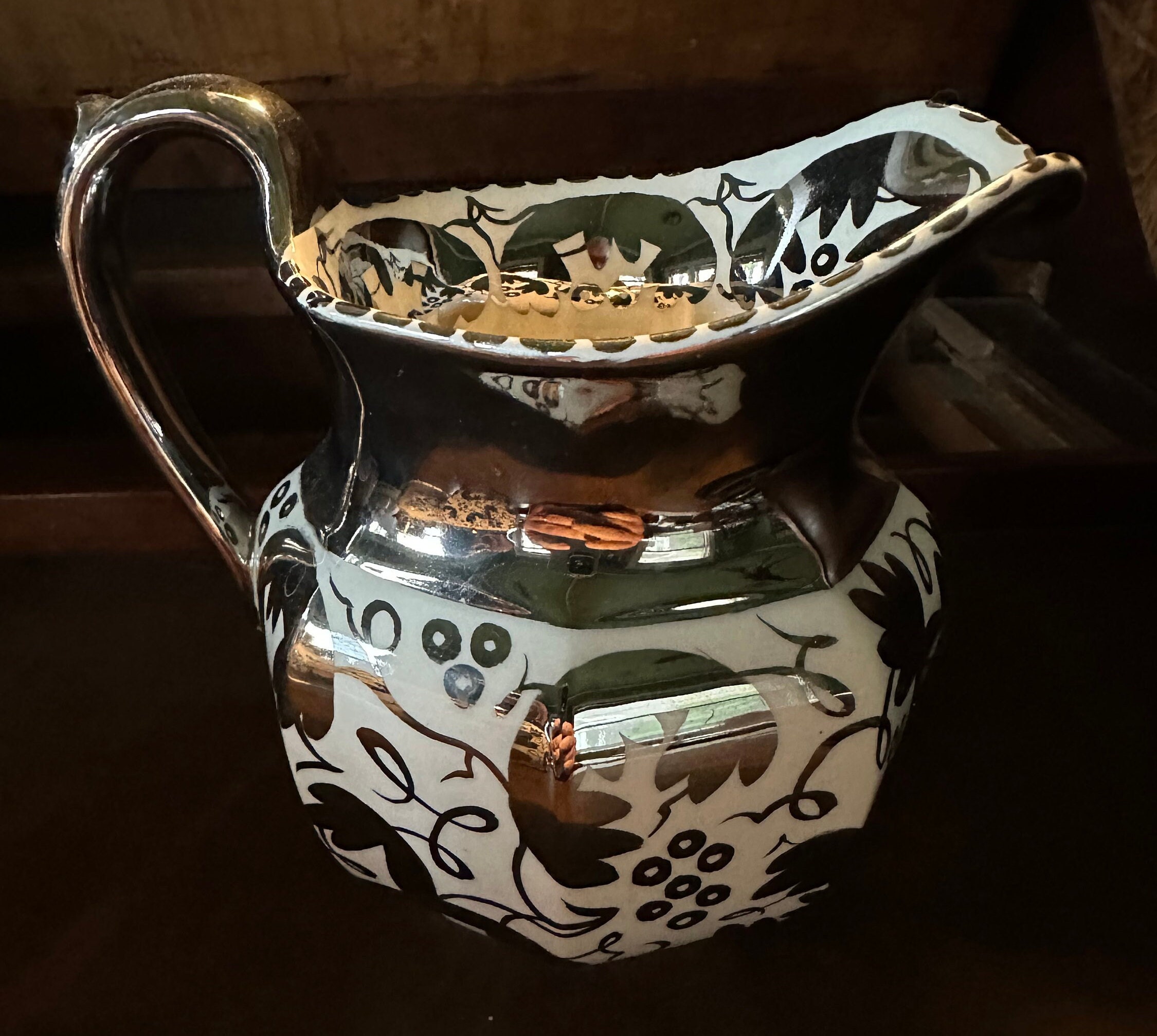 八角形 Fairyland Lustreドラゴン アンティーク WEDGWOOD 八角形