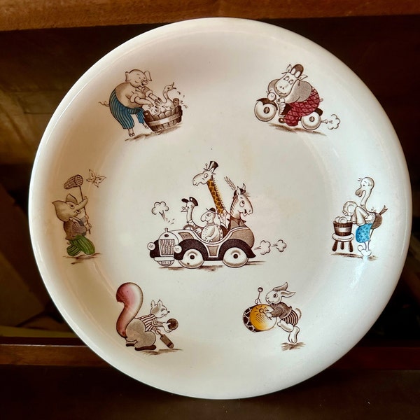 Vintage Johnson Bros. “Playtime” children’s luncheon plate