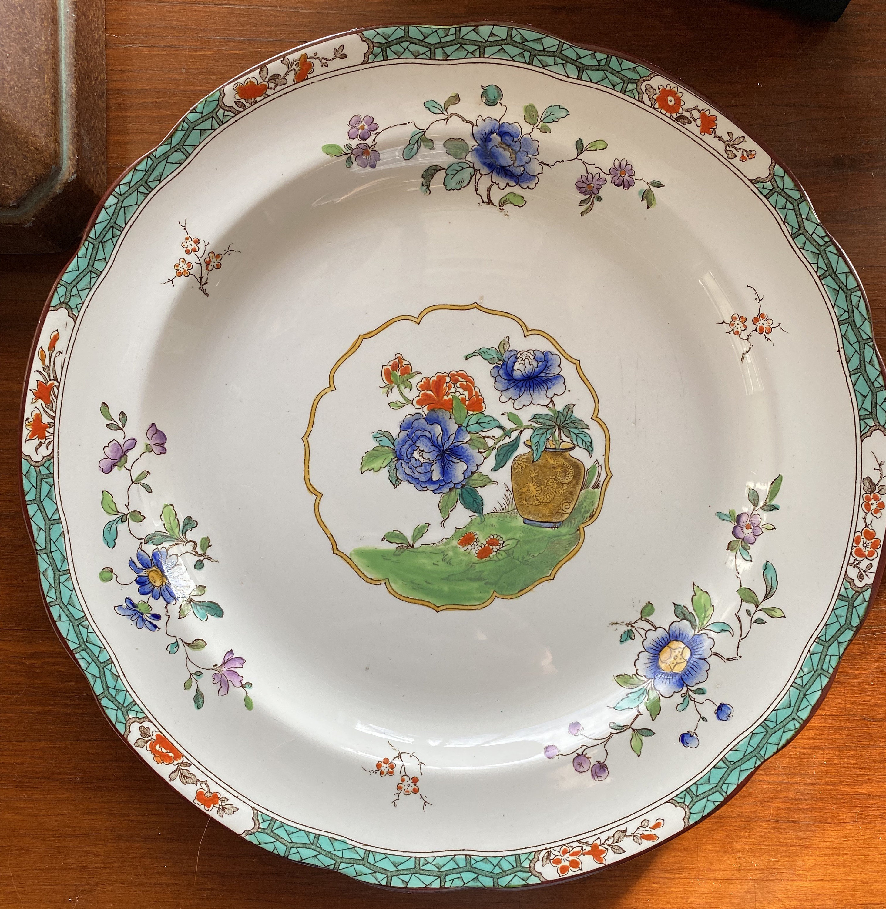 Rare Antique 1880s Copeland Late Spode “dragon Urn” Dinner Plate