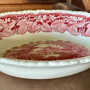 Vintage Mason’s Ironstone “Vista” oval vegetable serving bowl - minor flaw