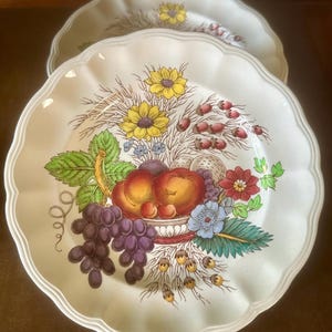 Vintage 1956-57 set of 3 Copeland Spode “Reynolds” salad plates