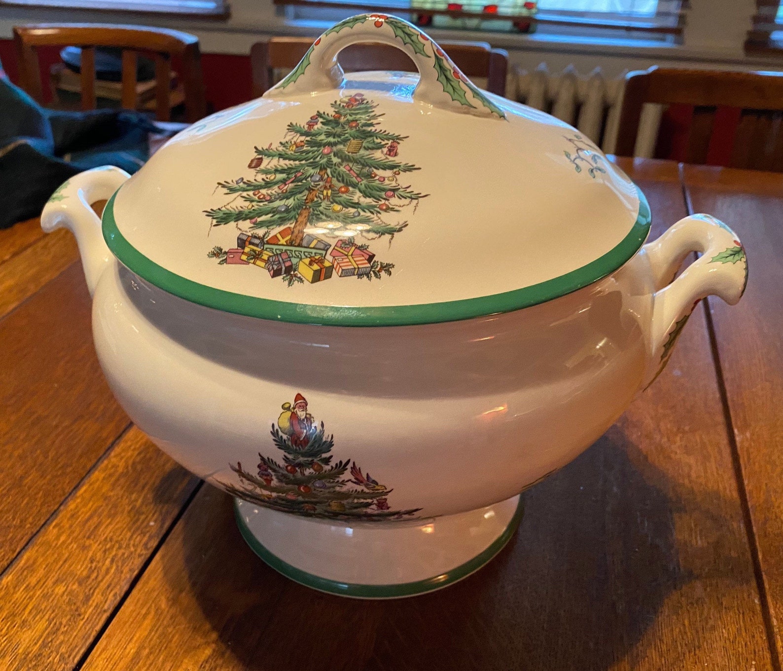 Vintage Spode Christmas Tree Soup Tureen W/ Lid Fabulous Etsy