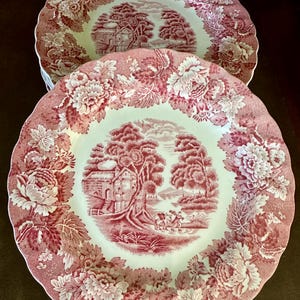 Set of 6 vintage Wood & Sons “Enoch Wood’s English Scenery” salad plates